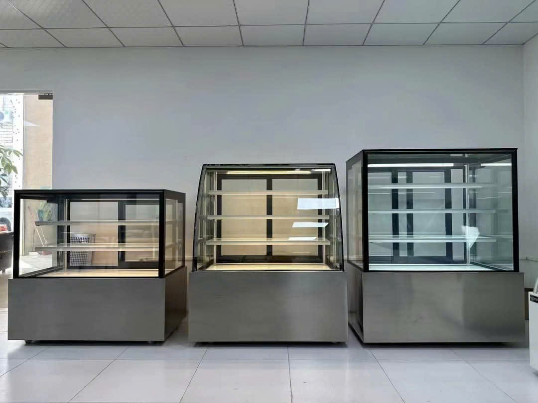 Tổng hợp các loại tủ bánh kem sinh nhật vỏ inox 304 máy Embraco Châu Âu