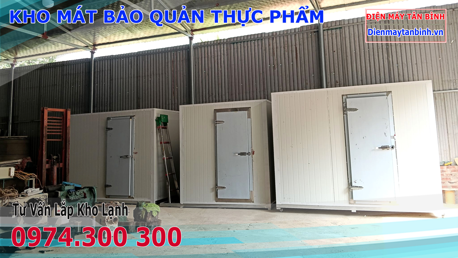 Kho lạnh mini có bánh xe di động: kho đông mát Trái Cây và Hải Sản