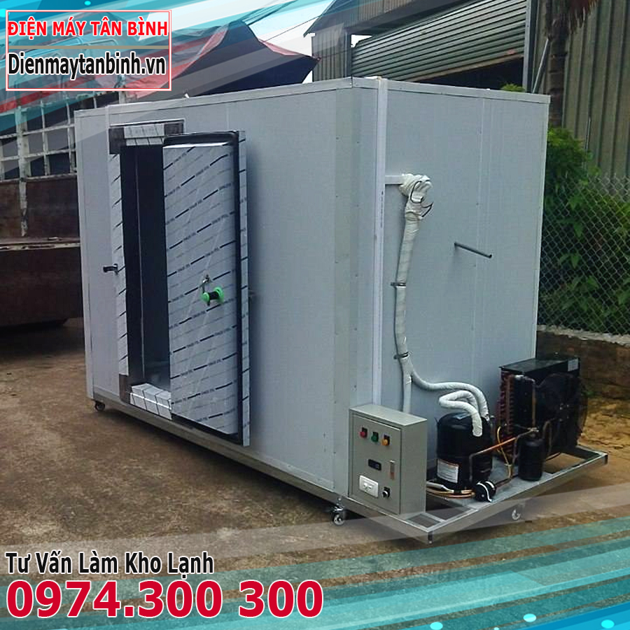 Kho lạnh mini có bánh xe di động: kho đông mát Trái Cây và Hải Sản