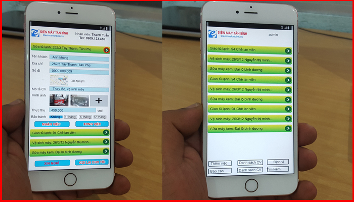 Phần mềm 3K: Định vị nhân viên, quản lý bán hàng, sản phẩm, tổng doanh thu