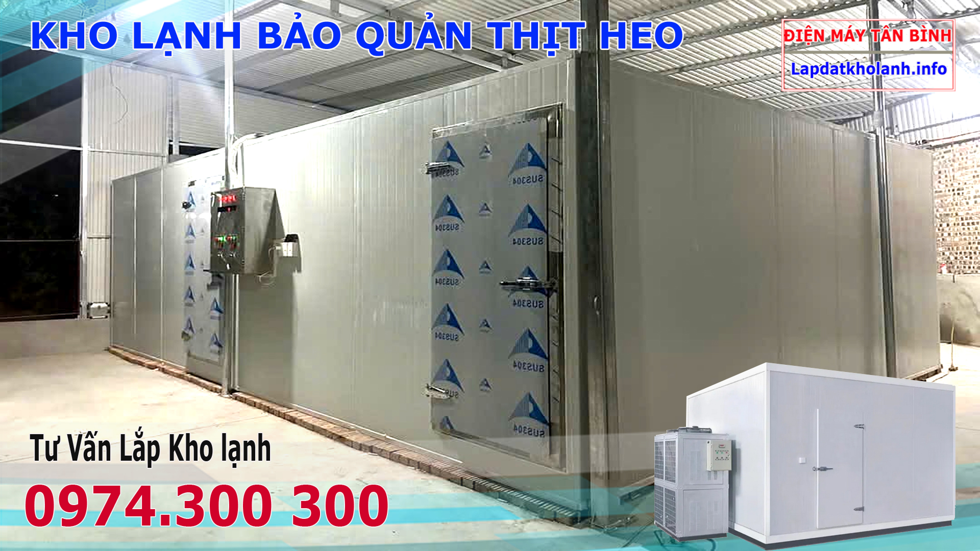 LẮP ĐẶT KHO LẠNH BẢO QUẢN THỊT HEO