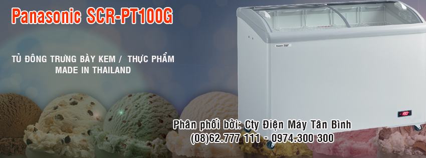Tủ đông trưng bày kem Panasonic