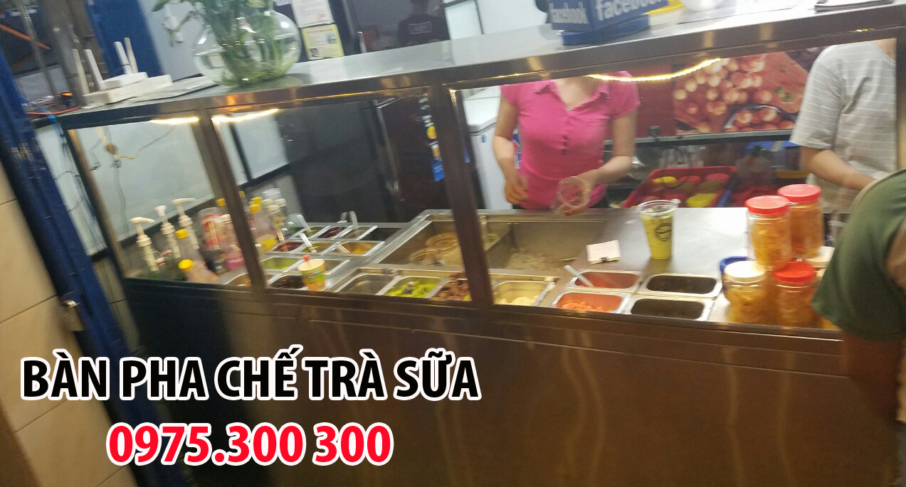 Bàn pha chế trà sữa