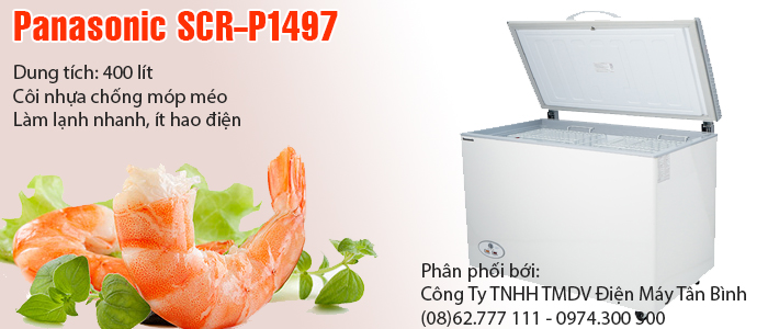 Chi tiết tủ đông Panasonic SCR-P1497
