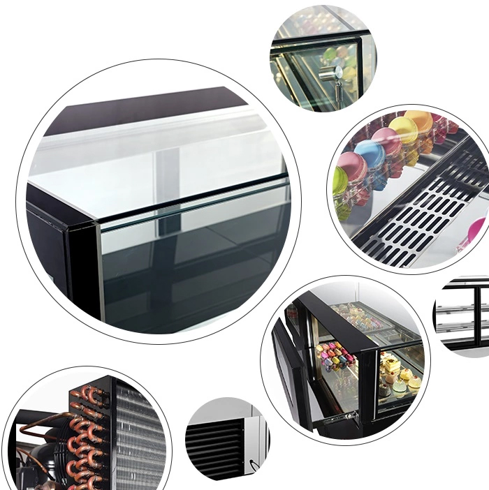 chi tiết tủ b&aacute;nh kem 3 tầng DAKO