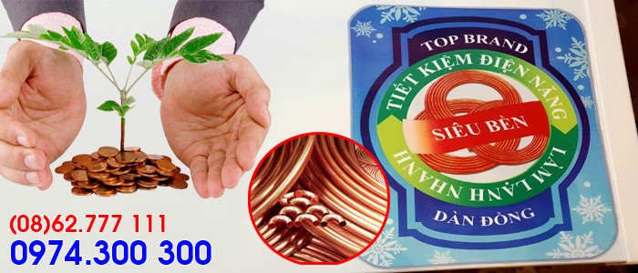 D&agrave;n lạnh ống đồng tiết kiệm điện năng gas R600a