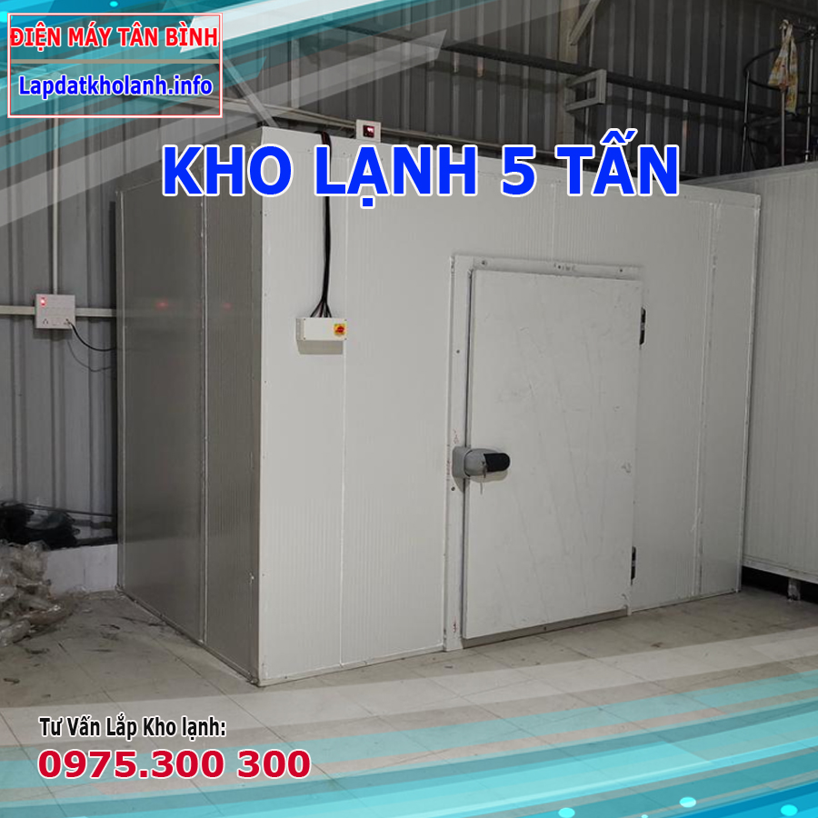 Lắp đặt kho lạnh chứa 5 tấn hàng
