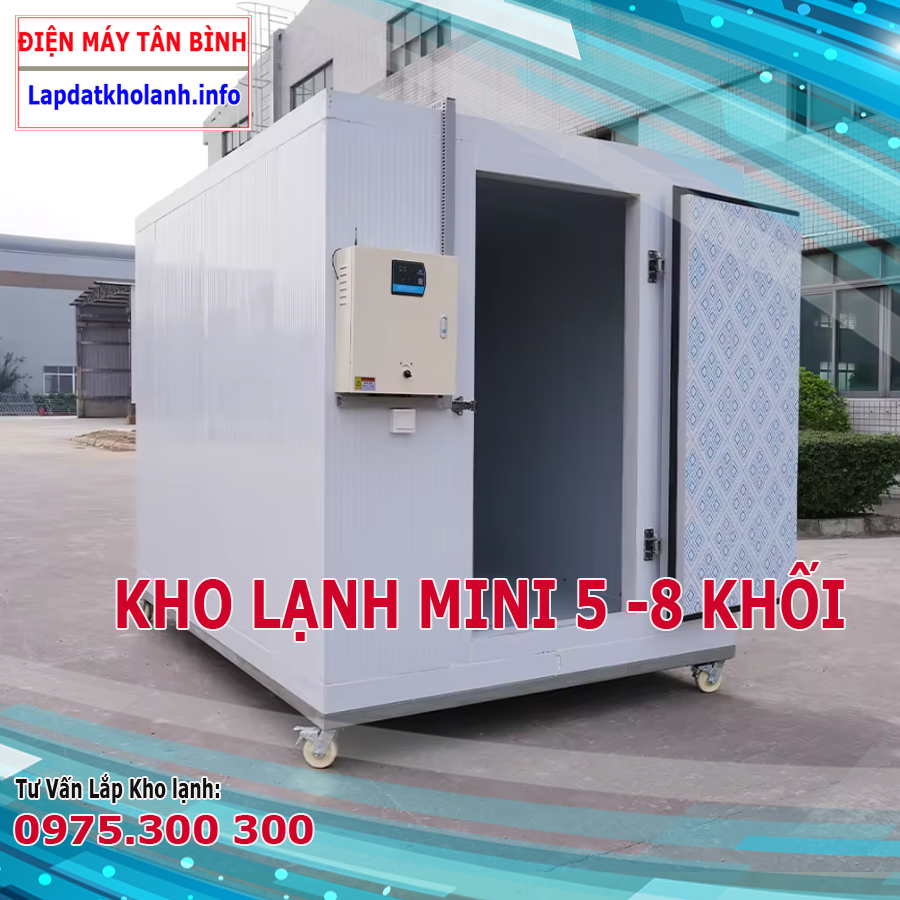 kho lanh mini 8 khối dùng điện 220V