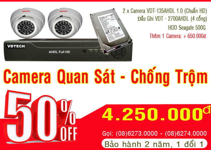 Bảng báo giá lắp đặt Camera quan sát trọn bộ giá rẻ