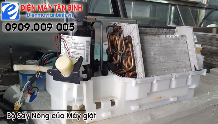 Sửa máy giặt nội địa không sấy, hư phần sấy khô