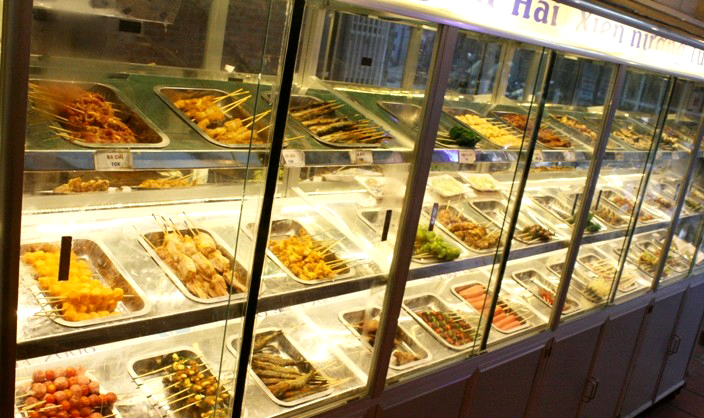 tủ m&aacute;t m&oacute;n ăn tự chọn