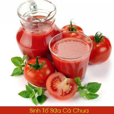 Hướng dẫn làm sinh tố sữa cà chua, thức uống dinh dưỡng