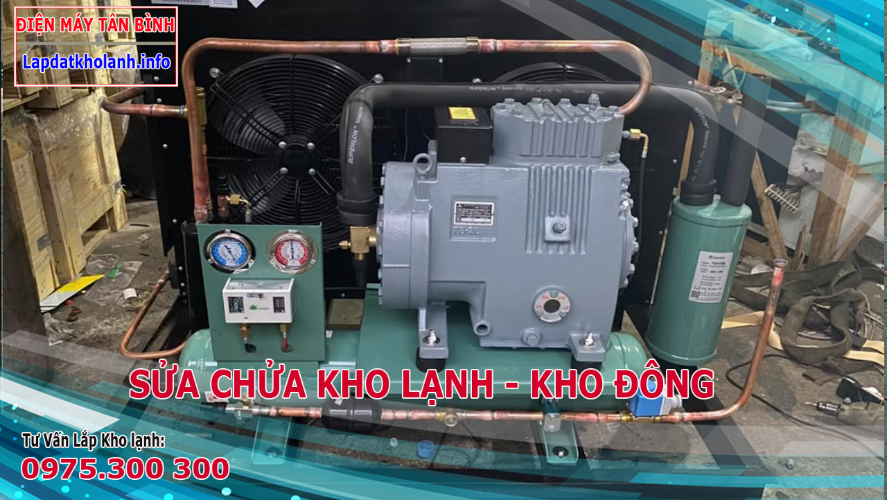 Công ty sửa chữa kho lạnh, thay lốc kho đông, máy nén kho mát TP.HCM