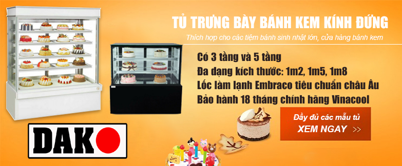 tủ b&aacute;nh kem 5 tầng