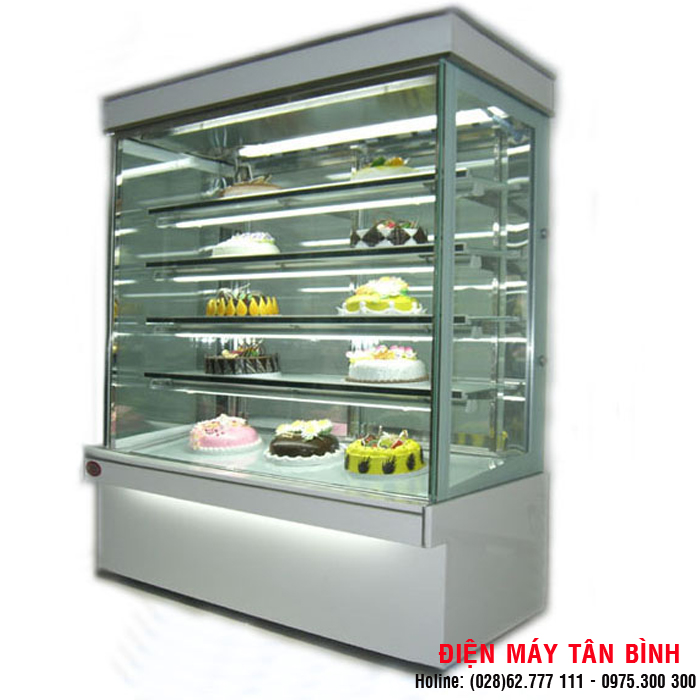 Tủ bánh sinh nhật màu trắng ngang 1m5 giá rẻ HCM
