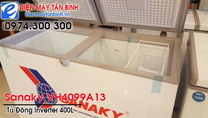 tủ đông 1 ngăn inverter Sanaky VH4099A13