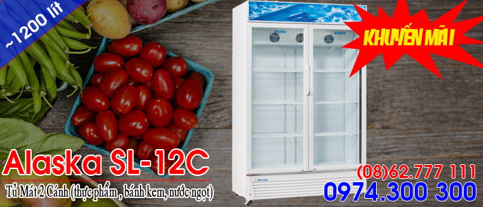 Tủ m&aacute;t Alaska SL-12C (1200 l&iacute;t) - D&agrave;n ống đồng