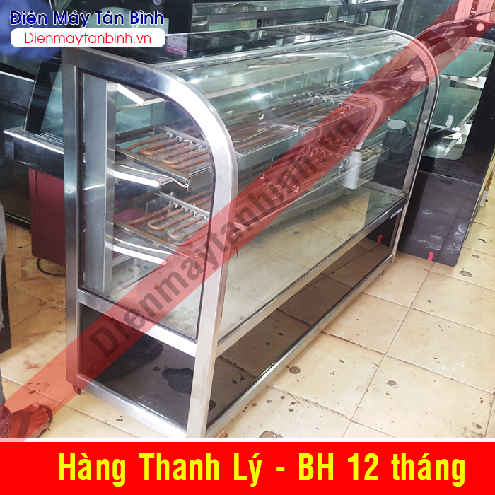 Tủ mát cũ kính cong trưng bày Sushi (mới 90%)