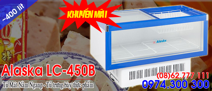 Tủ mát nằm ngang Alaska LC-450B