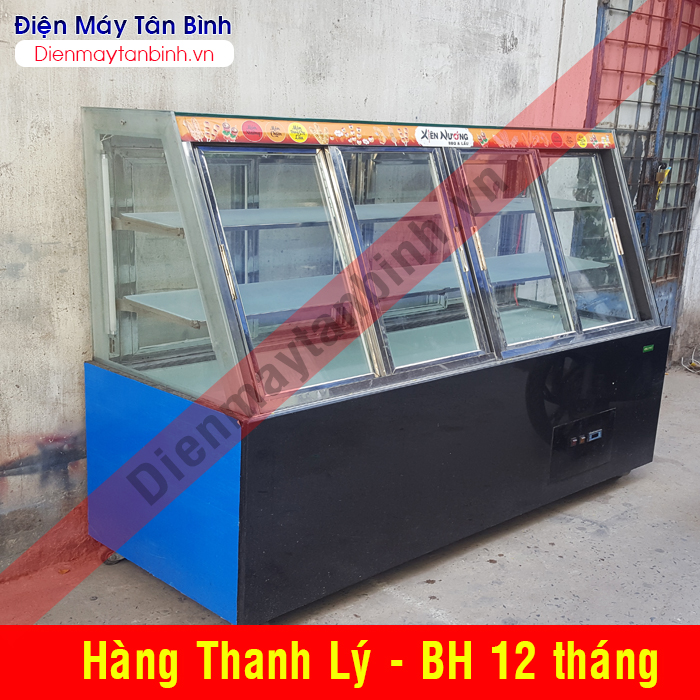 Tủ mát cũ trưng bày Xiên Que, bánh ngọt