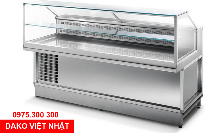 Tủ m&aacute;t trưng b&agrave;y thịt ngu&ocirc;i, thịt heo, chả lụa