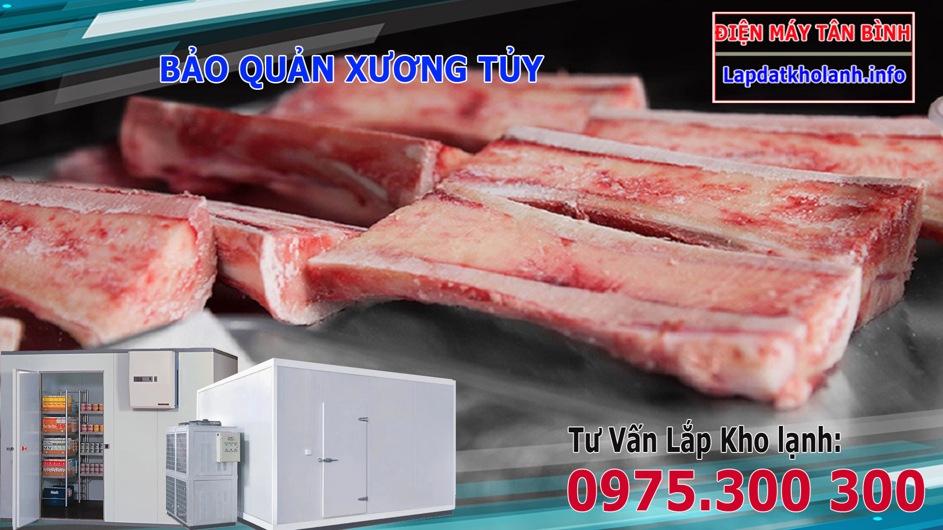 Lắp đặt kho đông lạnh bảo quản Xương Tủy Heo Bò