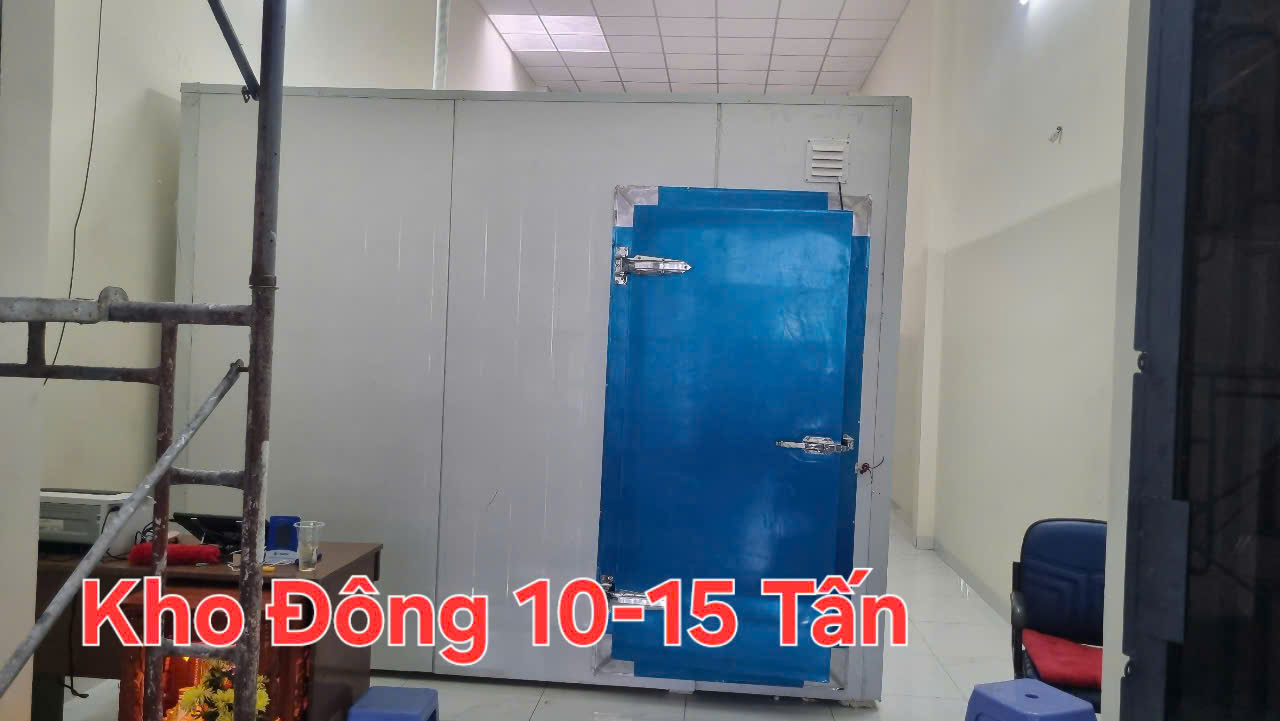Lắp đặt kho đông lạnh 50m3 chứa 10 tấn - 15 tấn, kho cấp đông 50 khối