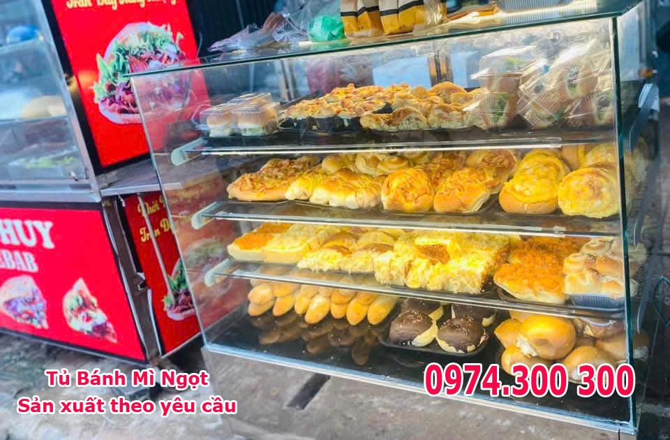 Hỏi Đáp: Kinh doanh lò bánh mì cần bao nhiêu vốn? 6 tủ bán bánh mì ngọt