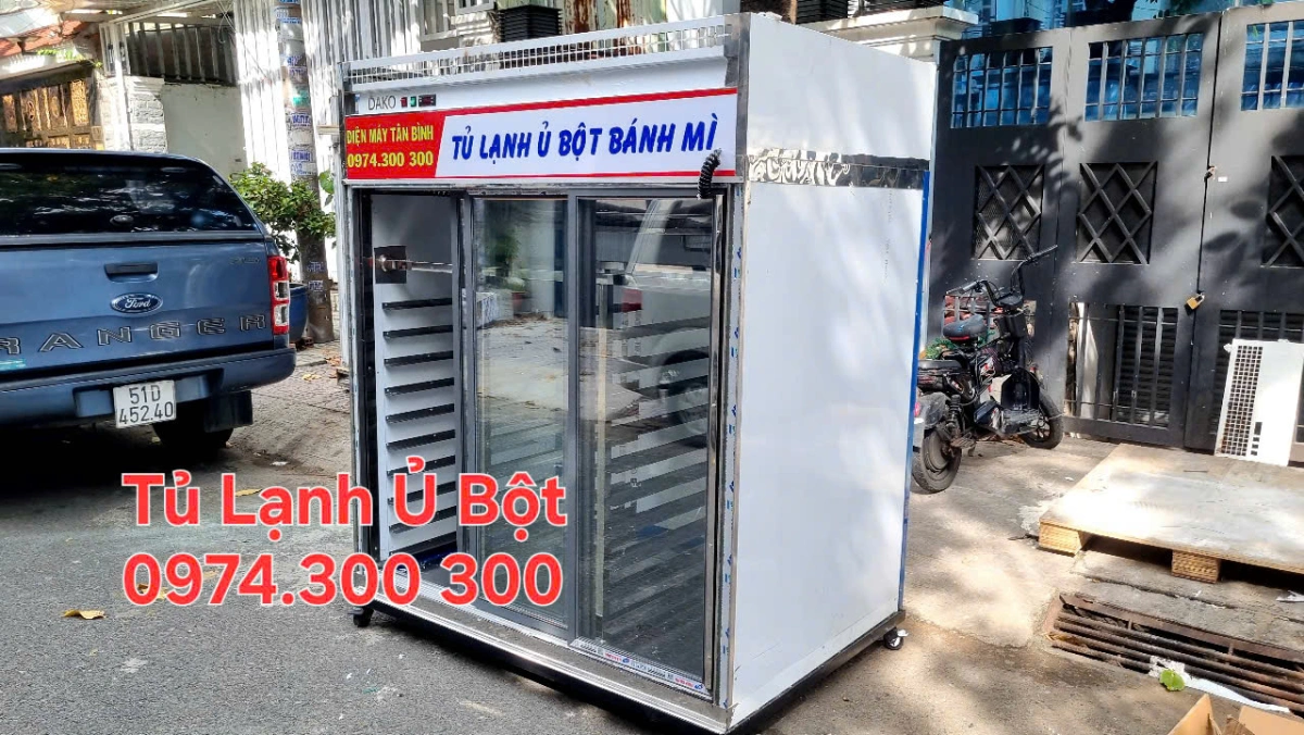 Tủ Lạnh Ủ Bột Bánh Mì 16 0 32 - 48 khay (Cửa kính) 6 tủ lạnh ủ bột bánh mì