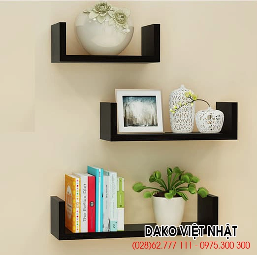 kệ gỗ trang trí treo tường