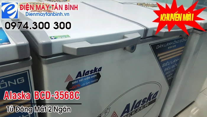 Tủ đông mát 2 ngăn Alaska BCD-3568C Tủ đông mát 2 ngăn Alaska BCD-3568C