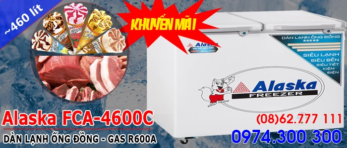 Tủ đông mát Alaska FCA-4600C