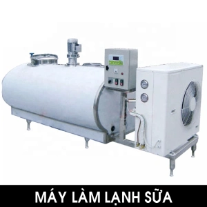 Bồn tròn inox làm lạnh sữa khi nấu nóng