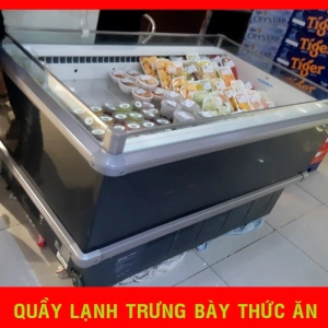 Quầy lạnh trưng bày thức ăn tự chọn, bánh ngọt