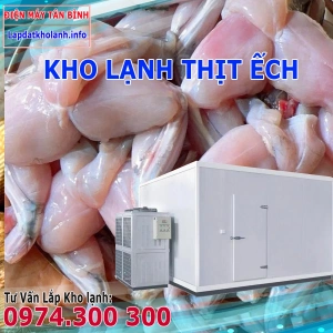 Lắp đặt kho lạnh bảo quản Thịt Ếch tươi và Đông Lạnh