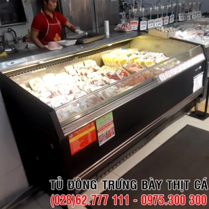 Thanh lý tủ đông trưng bày Thịt tươi sống trong siêu thị