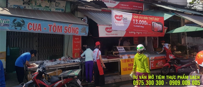 Tư vấn mở cửa hàng thịt sạch Meat Deli, thực phẩm sạch, cá thịt