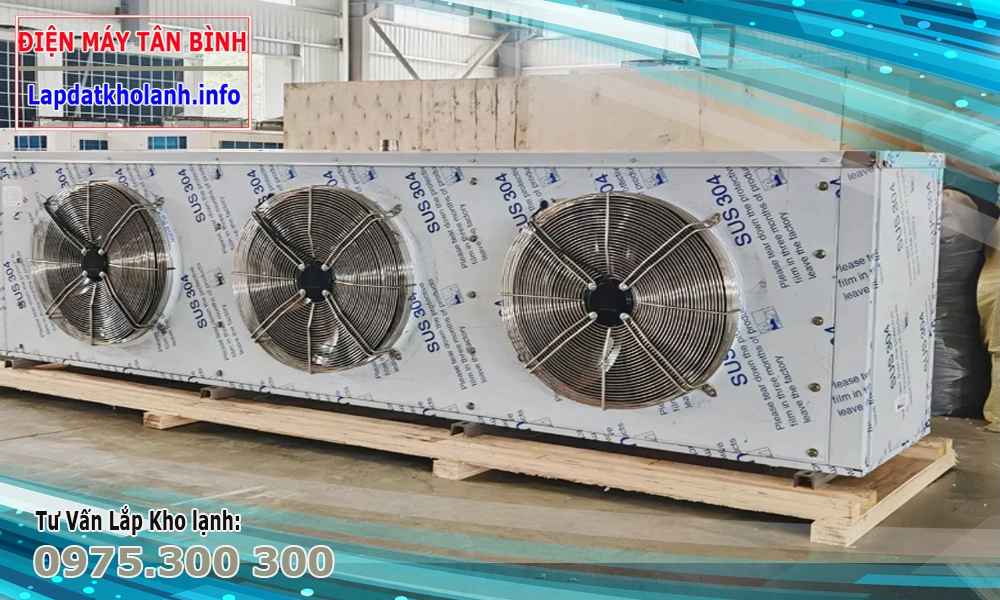 dàn làm lạnh kho đông 10 tấn hàng
