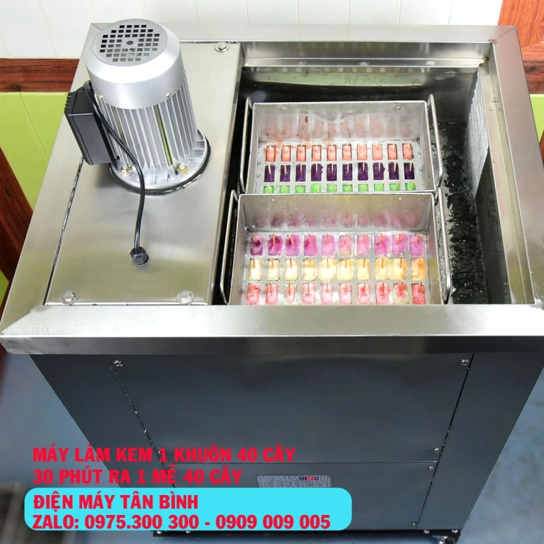 Tư vấn mua máy, lắp đặt máy sản xuất làm kem cây, kem que, kem ký, kem ống