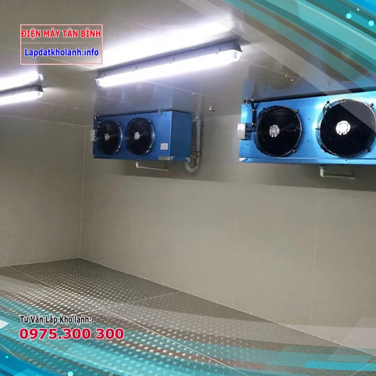 Kho đông lạnh thực phẩm 10 tấn, cấp đông tôm, thịt heo, cá, hải sản