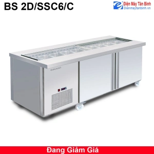 Bàn lạnh chế biến thực phẩm Berjaya BS 2D/SSC6/C