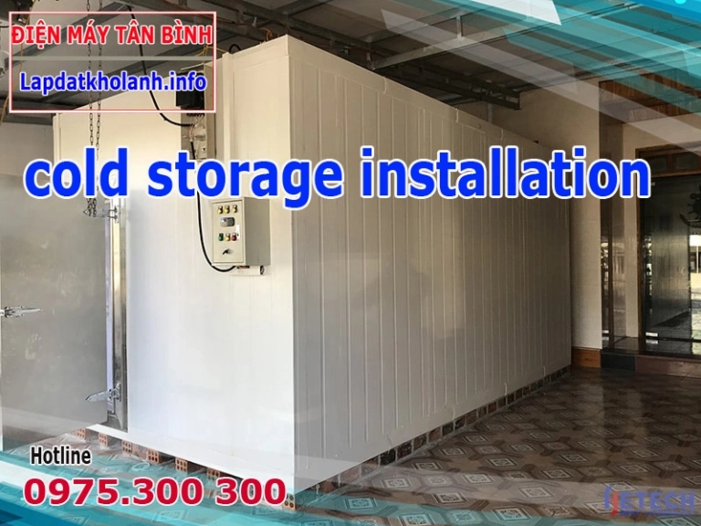 The company installs cold storage for food preservation in Ho Chi Minh Vietnam