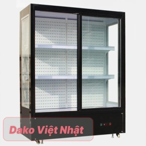 Tủ mát 2 cánh 1200 lít trưng bày rau củ, bánh kem, trái cây