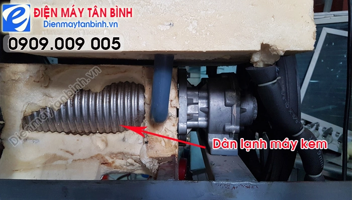 dàn lạnh máy làm kem tươi