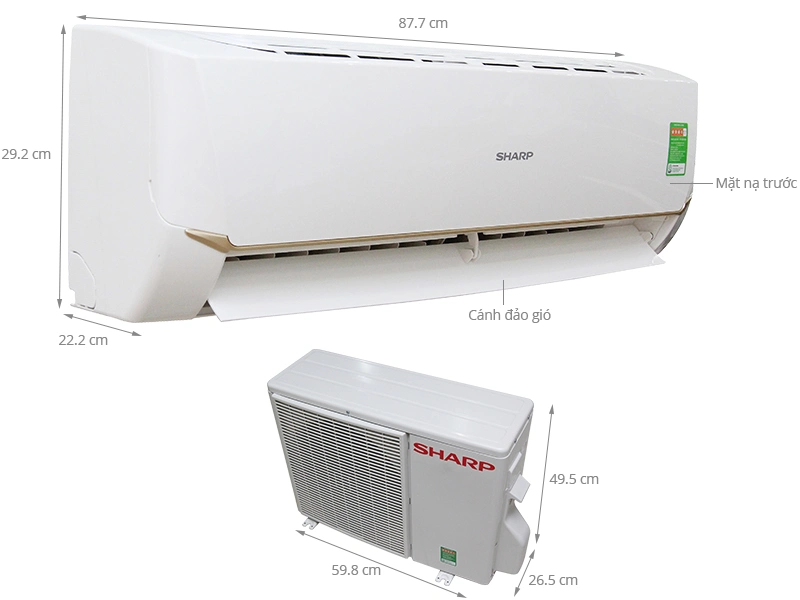 Máy lạnh Sharp 1hp inverter AH-X9STW