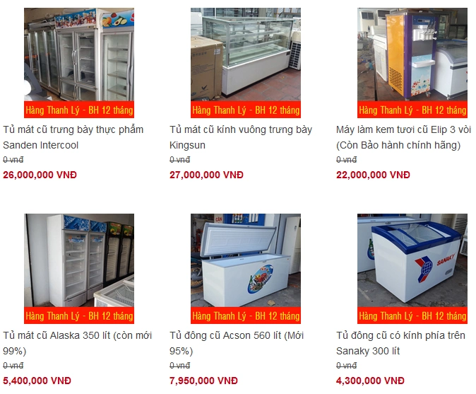 điện máy thanh lý bảo hành 12 tháng