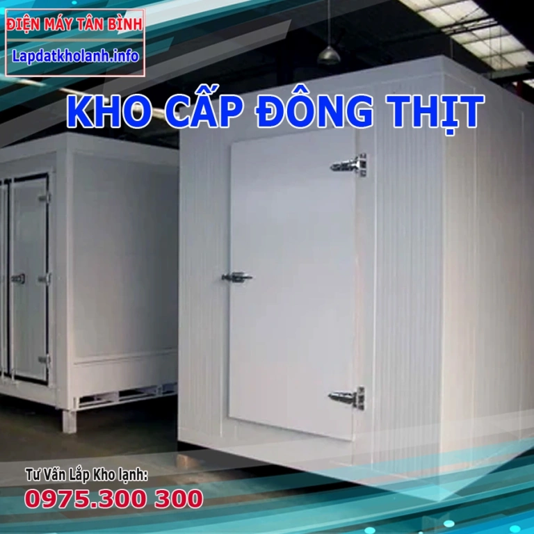 Làm kho cấp đông lạnh bảo quản 2 - 3 tấn thịt, cá hải sản