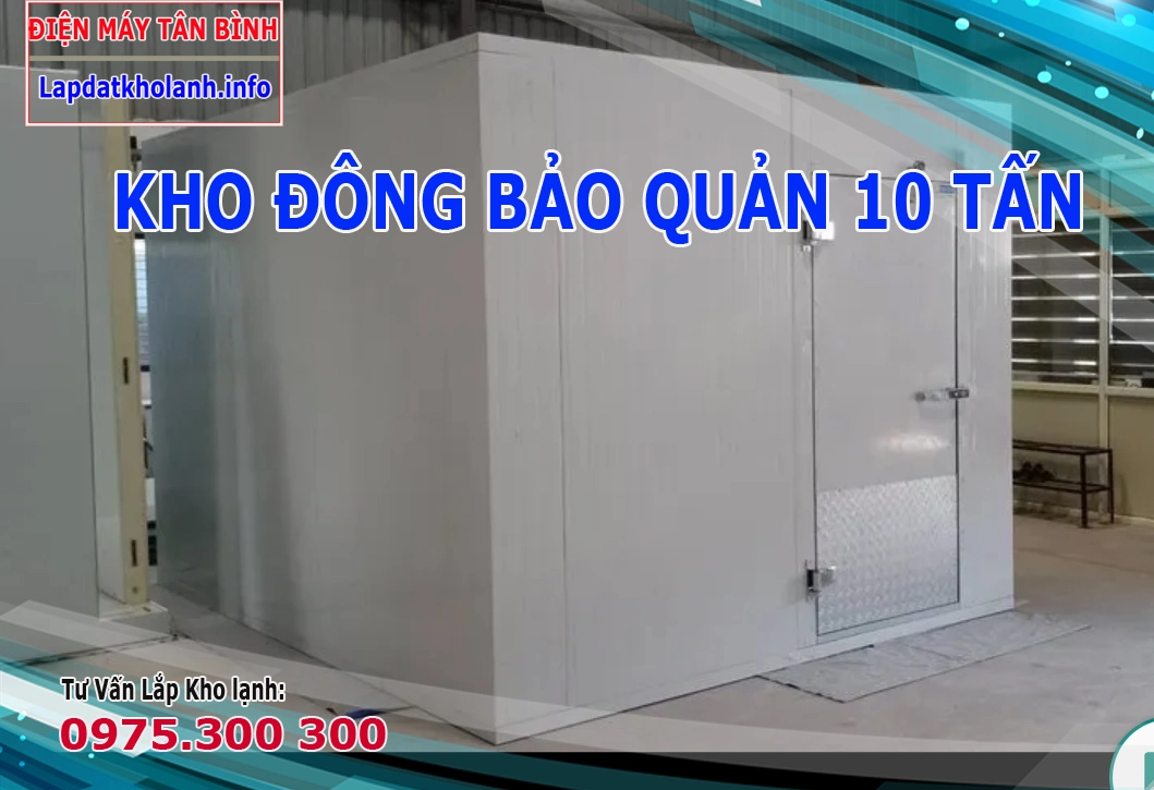  Làm kho cấp đông bảo quản 10 tấn hàng thịt cá hải sản