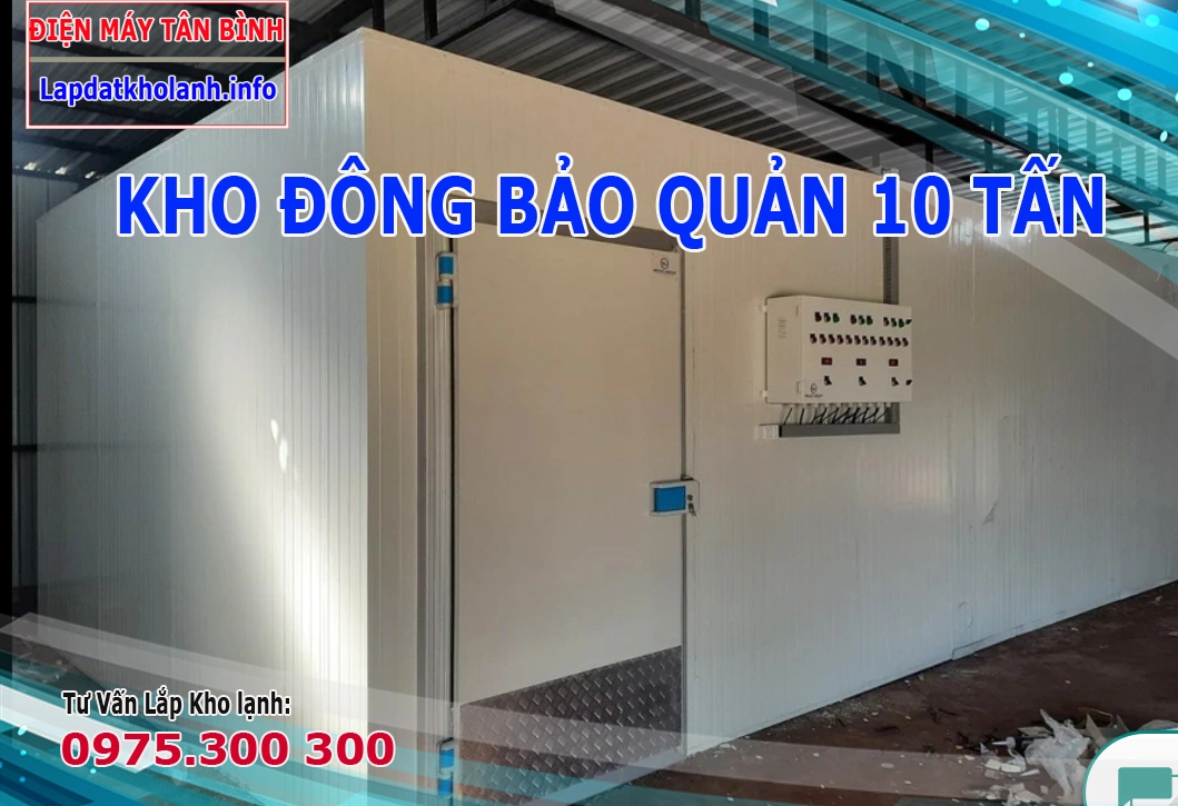 lắp kho đông lạnh 10 tấn hàng