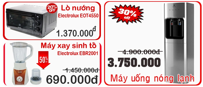 khuyen mai electrolux